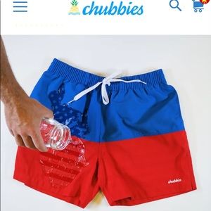 NWT Chubbies “The Liberties” 5.5in medium shorts
